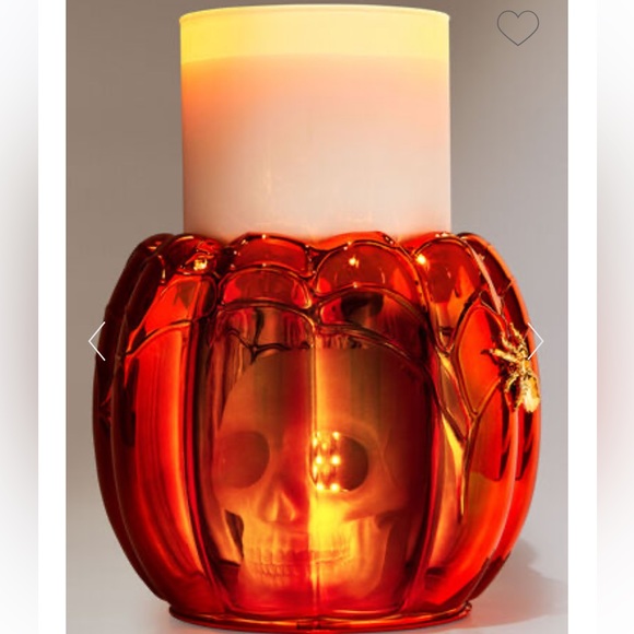 🎃 BBW Pumpkin Skull 3-Wick Candle Holder NEW - Picture 2 of 3